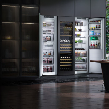 Lingchu fully built-in refrigerator double-door large capacity ultra-thin side-by-side door zero-inlay flat inlay inlay hidden cabinet household refrigerator frost-free subsidy 20% first-level energy efficiency flagship combination model l15pro17pro (with ice making)