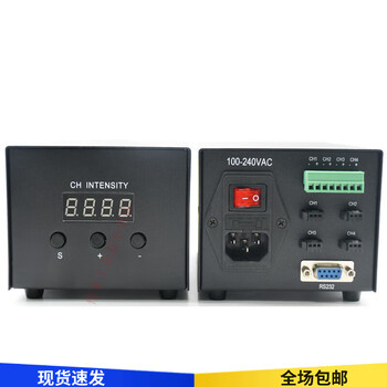 Industrial camera led light source brightness regulator 24v analog digital four-channel machine vision light source controller 4-channel analog controller apa-60w2 4-channel digital control dpa-120w24v