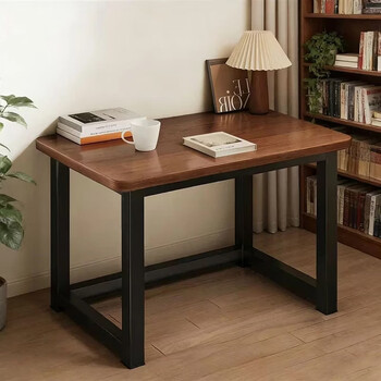 Zhuobo computer table desktop desk home study table small table bedside table bz58 walnut color 80*40cm