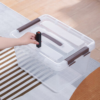 Camellia plastic clothing storage box snack toy storage box large dormitory storage box miscellaneous desktop storage box car 24l-large-1 pp raw material