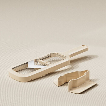 Shiganu knife-free vegetable cutting tool that does not hurt your hands, household multi-functional potato grater, cream white veneer