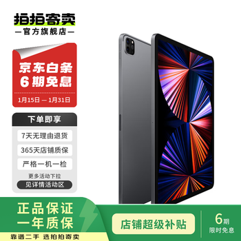 Apple ipad pro 5th generation 12.9-inch 2021 m1 chip second-hand apple tablet space gray 256g