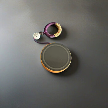 A&t (little thirteen) xiaozhi moon round screen ai human-computer dialogue artificial intelligence robot voice high quality orange lanyard (wifi + voice wake up + voice interruption