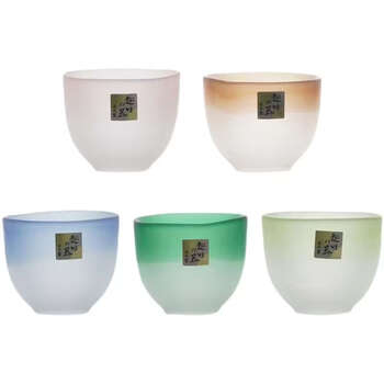 Yusenyi sake cup set wine divider handmade sake pot gradient cup set 5 pieces