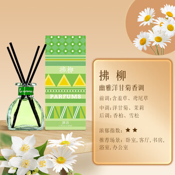 Shantou lincun rattan aromatherapy fire-free air freshener for home and hotel use fuliu (flower tone - chamomile 50ml