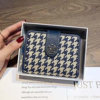 Gioio japan imported quality card holder wallet two-in-one women's 2026 new style fashion simple large capacity multi-card storage blue gift box with 17 card slots