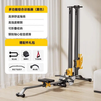 Nuodema official direct sales boat drawing machine home fitness equipment multifunctional all-in-one foldable comprehensive trainer gantry black ankle buckle/flying bird pull rope/single head rope/double head rope double upright/painting boat/