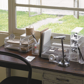 Fantasy drawer divider rack jewelry storage rack stackable small item organizing box necklace/earring rack/expandable