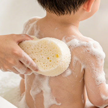 Shantou lincun baby bath sponge, bath sponge, children's special rub and dust artifact, foaming bath ball, imported children's model, bath sponge - 2 pieces