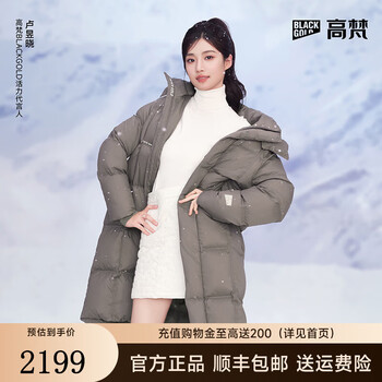 Gao fan and lu yuxiao's same style black gold goose down jacket 5.0 huggable six-lattice long women's puff jacket thickened jacket gilt no. 10 s