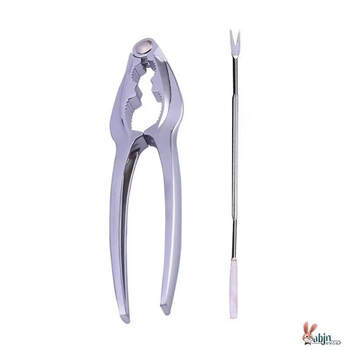 304 stainless steel thickened walnut machine whole hazelnut peeling pliers black peach clamp nut hazelnut dried fruit pliers sheller alloy basic model - plier type comes with walnut needle