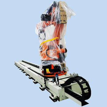 Metso outotec heavy-duty seventh-axis robot floor rail welding walking track sky rail long-stroke rack and pinion guide slide heavy-duty floor rail