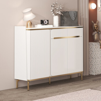 Fantasy french sideboard integrated wall storage cabinet living room tea cabinet kitchen large capacity storage cabinet storage cabinet slate style 80x35x95cm master comes to install