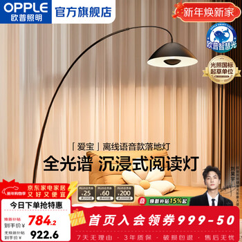 Opple lighting/aibo/full spectrum fishing lamp reading floor lamp living room sofa decoration vertical lamp ld aibo offline voice model-full spectrum