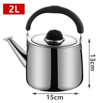 Tuojin german imported quality 5 stainless steel kettle thickened gas gas hot water kettle whistle household large capacity water 304 models extra thick european style large diameter kettle 2l 4l (inclusive)-6l (inclusive)