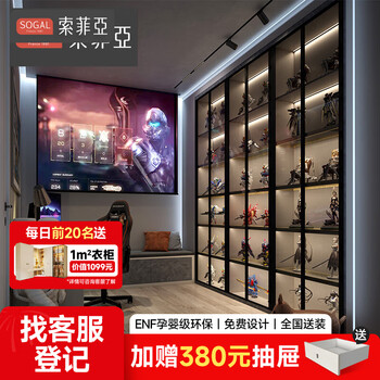 Sophia wardrobe bedroom glass cabinet door wardrobe storage rack display cabinet handmade cabinet gaming room entry entrance cabinet wine cabinet rmb/square meter