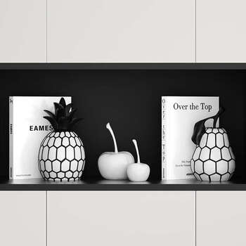 Yusenyi wine cabinet office decoration ornaments home living room tv cabinet porch display bookcase sample room furnishings sunset clock (with bracket)