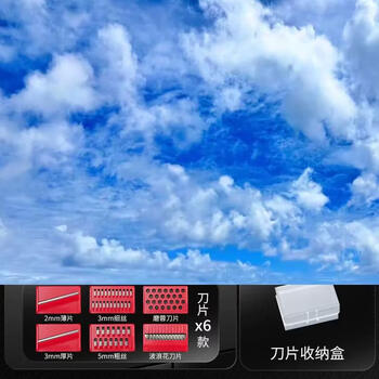 Yusenyi vegetable cutting machine artifact kitchen cutter, peeler, potato slicer, splitting carrot fries, household multifunctional 304 steel - magnetic absorbent - all steel new style丨6 knives-hand guard丨with bottom box