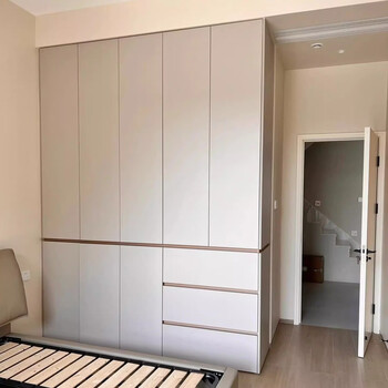 Zhong zhanggui qianzhou zhou whole house custom wardrobe factory custom-made segmented wardrobe moganshan board household top-to-wall wardrobe enjoys factory price 1 square meter