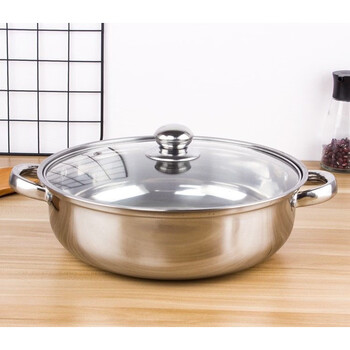 Tuojin japan imported high-quality stainless steel multi-functional thick soup pot steamer soup household porridge milk pot hot pot induction cooker single pot 28cm thick