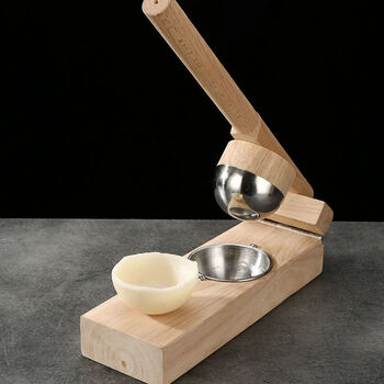 Yong huan manual skin press, dumpling skin artifact, steamed bun skin pressure machine, household mold, snowmeiniang rice rolling hand, large leather artifact, 1 pack, solid color