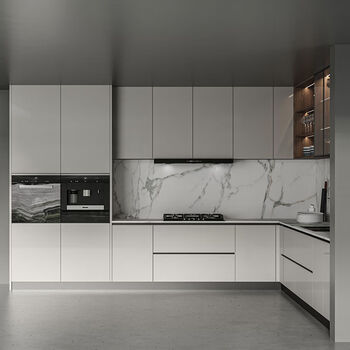 Yonghuanyouwu integrated kitchen cabinets, stove, cupboard and storage cabinet sicily cabinet package (3.6m countertop + 3.6m base cabinet + 1