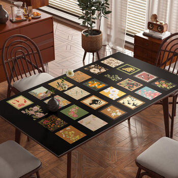 Fantasy style dining table mat, no-wash tablecloth, coffee table mat, guting yuehua, width 65x130, priority delivery for additional purchases