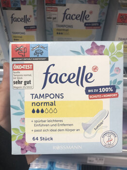 Facelle pure cotton tampons, built-in tampon swabs, menstrual period upgrade, 64 pieces, 3 drops, others