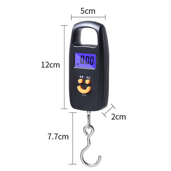 Shantou lincun small portable electronic scale 50kg portable high-precision household express scale small scale spring scale food hook scale portable scale