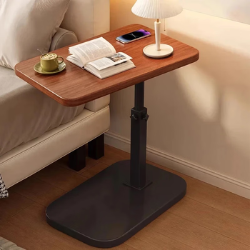 Jingcai coffee table side table sofa side table coffee table computer table lift table bedside table small table jcj25 walnut color