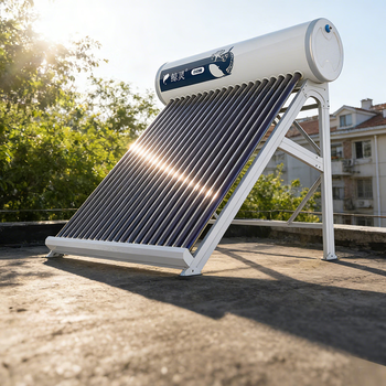 Jingling price guarantee 618 solar water heater for home use 0 power consumption level one energy efficiency pure solar heating manual water supply one day used for seven days 16 tubes 120l delivery and installation