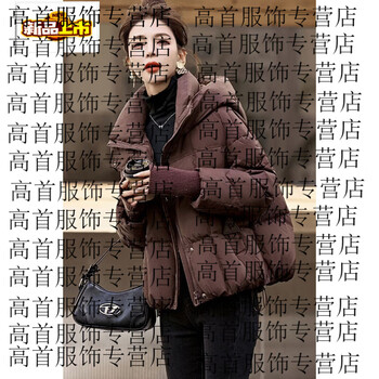 Chujing down jacket women's new winter short hooded white duck down jacket bean paste s recommended weight (90-115 catties)