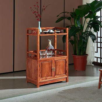 Sailotou sideboard multifunctional storage cabinet pear wood small wine cabinet solid wood chinese tea cabinet tea cabinet