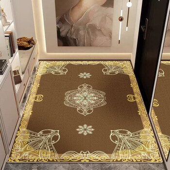 Fantasy entry door high-end european-style floor mats are non-slip and stain-resistant and can be cut and customized for aisles, corridors, living rooms, carpets, home doors, dasheng 100*100 cm, belgian velvet