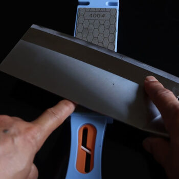 Yonghuan's latest emery five-in-one sharpening stone, 400#1000# sharpener, outdoor portable diamond grinding tool, blue