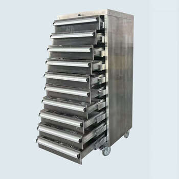 Yusenyi tool cabinet 10-layer heavy-duty mobile tool cart thickened drawer-type auto repair tool box for workshops 9-layer length 615x width 570x height 1355mm