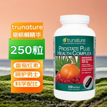 Trunatureprostate men's saw palmetto extract - prostate health nutrients 250 capsules trunature saw palmetto extract 250 capsules