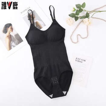Yalu bodysuit with breast pads, women's tummy control pants, open butt lifting, shaping suspender underwear, belly corset, bodysuit, black (with breast pads) xxs (within 100 pounds)