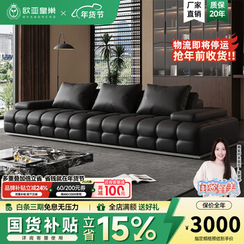 Eurasian royal nest sofa lawrence italian minimalist stainless steel leather sofa living room villa large apartment designer sofa 2.52 meters double seat (with stainless steel base) premium edition丨contact surface imported thickened s+ grade calf leather