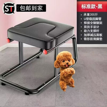 Shantou lincun inversion assistant inversion artifact yoga assist chair wangou inversion stool foldable novice fitness inversion stool #basic style丨inversion device (light luxurious black)
