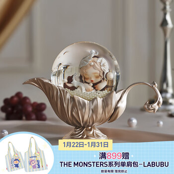 Pop mart skullpanda dining table series crystal ball toys trendy peripheral derivatives gifts crystal ball