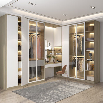 Zhong zhang gui's official gold medal wardrobe is customized for the whole house. the overall walk-in customized wardrobe and cloakroom is customized for home bedroom cabinets. customized prepayment. order and receive a bedding set worth 888 yuan. free door and cabinet installation is provided at the store.