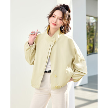 Terre bleue fashion jacket women's 2026 spring and autumn new loose short outdoor sports windproof versatile casual jacket top