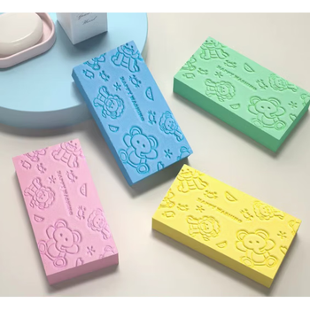 Shantou lincun baby's special bath sponge does not hurt the skin, household artifact, large size 1 pack, pink