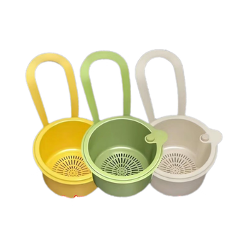 Yusenyi hangable sink drain basket household kitchen sink separates food residue filter basket fruit cleaning filter screen hangable drain basket - white - 1 no specifications