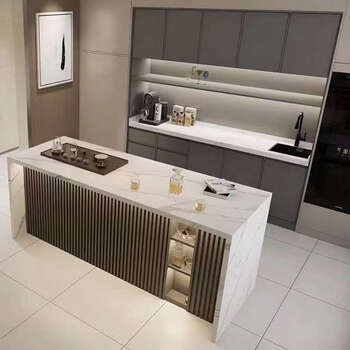 Yusenyi sideboard integrated open kitchen bar table storage storage cabinet 120x50x100 countertop marble