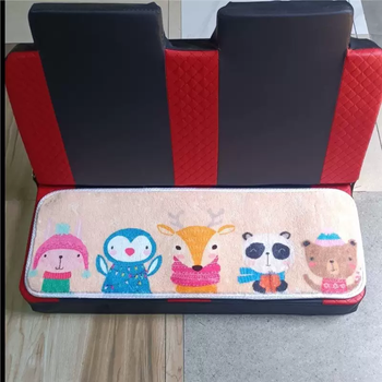 Yusenyi winter thickened electric tricycle seat carpet cotton pad cute animal car seat cushion carpet elderly scooter five animals 3075