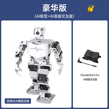 Huaner raspberry pi humanoid bionic robot an intelligent robot with ai vision and python programming functions deluxe edition raspberry pi 4b/4g