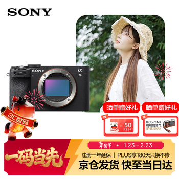 Sony (sony) alpha 7c ii full-frame mirrorless camera, creative appearance filter, black, single body (a7c2/a7c ii/a7cm2)