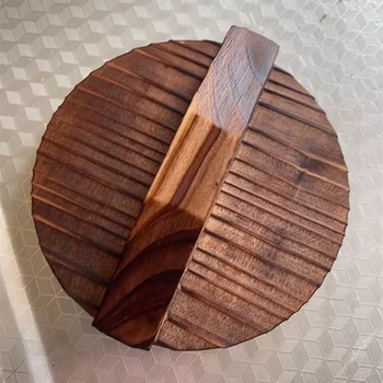 Yusenyi mini lid tea whole wood without wooden jar natural splicing sub-wood tea jar lid pot lid without pot lid glue-free wood paint lid diameter 39cm solid wood thickened mortise and tenon structure